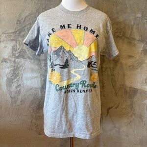 John Denver Take me Home Country Roads Western  Music Tee Sz M